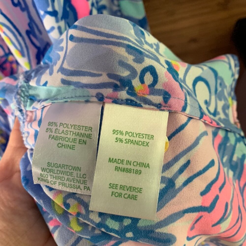 Lilly Pulitzer Cori Stretch Shirt Maxi Dress in Pop Up Got Your Back Size 0 - Picture 5 of 5